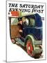 "Flat Tire, Flat Evening," Saturday Evening Post Cover, November 24, 1934-Ellen Pyle-Mounted Giclee Print