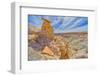 Flat top hoodoo on the edge of a cliff along the Billings Gap Trail on Blue Mesa-Steven Love-Framed Photographic Print