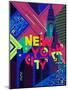 Flat Typography Poster. New York City-Daria_I-Mounted Art Print