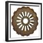 Flat Wide Tooth Gear-Retroplanet-Framed Giclee Print