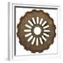 Flat Wide Tooth Gear-Retroplanet-Framed Giclee Print