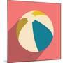 Flat with Shadow Icon and Mobile Application Beach Ball-Anton Gorovits-Mounted Art Print
