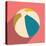 Flat with Shadow Icon and Mobile Application Beach Ball-Anton Gorovits-Stretched Canvas