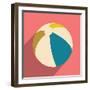 Flat with Shadow Icon and Mobile Application Beach Ball-Anton Gorovits-Framed Art Print