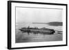 Flatboat on the Mississippi River-null-Framed Photographic Print