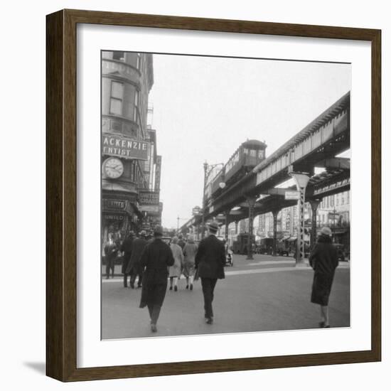 Flatbush Avenue, New York City, USA, 20th Century-J Dearden Holmes-Framed Photographic Print