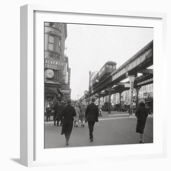 Flatbush Avenue, New York City, USA, 20th Century-J Dearden Holmes-Framed Photographic Print