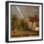 Flatford Lock and Mill (Oil)-John Constable-Framed Giclee Print