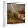 Flatford Lock and Mill (Oil)-John Constable-Framed Giclee Print