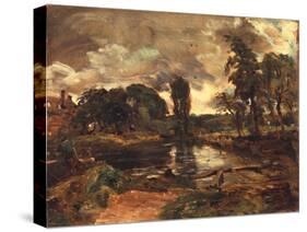 Flatford Mill from the Lock, C.1811-John Constable-Stretched Canvas