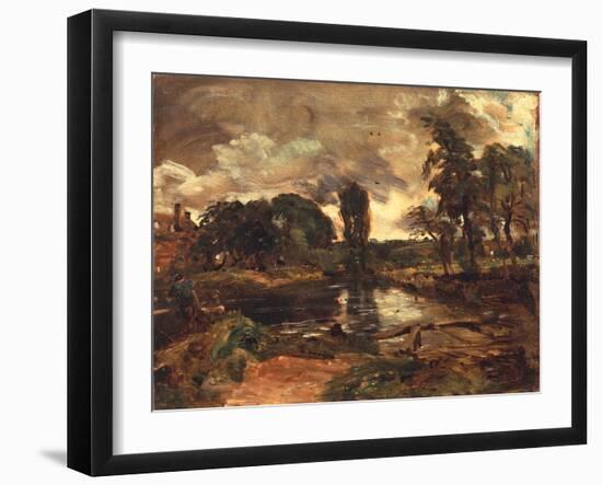 Flatford Mill from the Lock, C.1811-John Constable-Framed Giclee Print