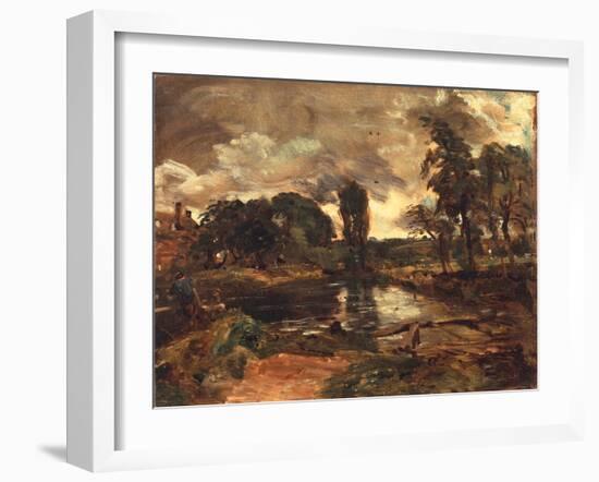 Flatford Mill from the Lock, C.1811-John Constable-Framed Giclee Print