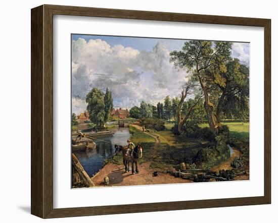 Flatford Mill ('Scene on a Navigable River')-John Constable-Framed Giclee Print