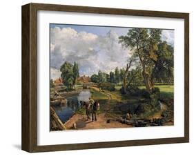 Flatford Mill ('Scene on a Navigable River')-John Constable-Framed Giclee Print