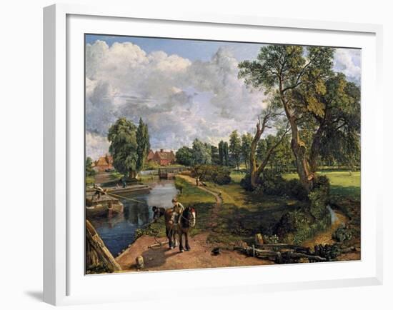 Flatford Mill ('Scene on a Navigable River')-John Constable-Framed Giclee Print