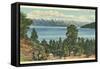 Flathead Lake, Montana-null-Framed Stretched Canvas