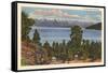 Flathead Lake, Montana-null-Framed Stretched Canvas