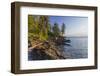 Flathead Lake, Sunrise Light at West Shore State Park Near Lakeside, Montana, USA-Chuck Haney-Framed Photographic Print