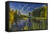 Flathead River Catches Morning Light in the Flathead Valley, Montana-Chuck Haney-Framed Stretched Canvas