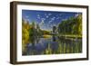 Flathead River Catches Morning Light in the Flathead Valley, Montana-Chuck Haney-Framed Photographic Print