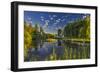 Flathead River Catches Morning Light in the Flathead Valley, Montana-Chuck Haney-Framed Photographic Print