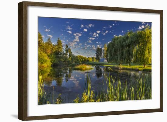 Flathead River Catches Morning Light in the Flathead Valley, Montana-Chuck Haney-Framed Photographic Print