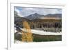 Flathead River in Fall Colors, Glacier National Park, Montana, USA-Chuck Haney-Framed Photographic Print