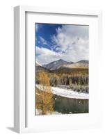 Flathead River in Fall Colors, Glacier National Park, Montana, USA-Chuck Haney-Framed Photographic Print