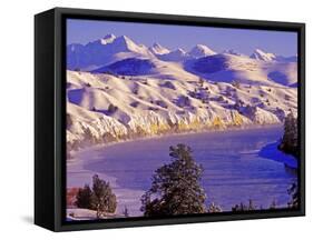 Flathead River in Mission Valley, Montana, USA-Chuck Haney-Framed Stretched Canvas