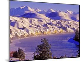 Flathead River in Mission Valley, Montana, USA-Chuck Haney-Mounted Photographic Print