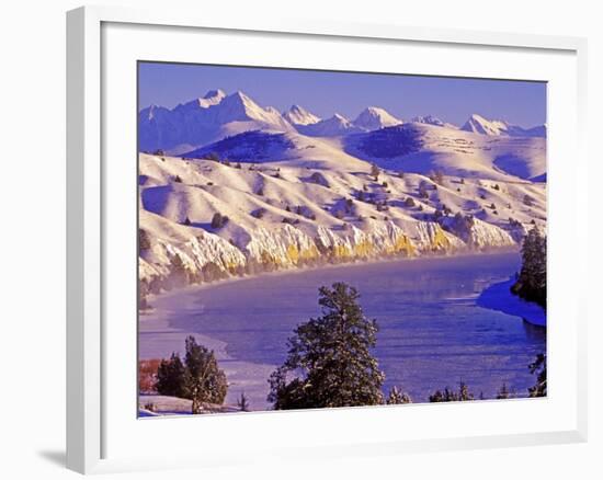 Flathead River in Mission Valley, Montana, USA-Chuck Haney-Framed Photographic Print