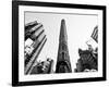 Flatiron Building, 5th Ave, Manhattan, New York, United States, Black and White Photography-Philippe Hugonnard-Framed Photographic Print