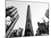 Flatiron Building, 5th Ave, Manhattan, New York, United States, Black and White Photography-Philippe Hugonnard-Mounted Photographic Print