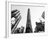 Flatiron Building, 5th Ave, Manhattan, New York, United States, Black and White Photography-Philippe Hugonnard-Framed Photographic Print