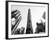 Flatiron Building, 5th Ave, Manhattan, New York, United States, Black and White Photography-Philippe Hugonnard-Framed Photographic Print