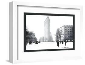 Flatiron Building After Snowstorm-William Henry Jackson-Framed Photo