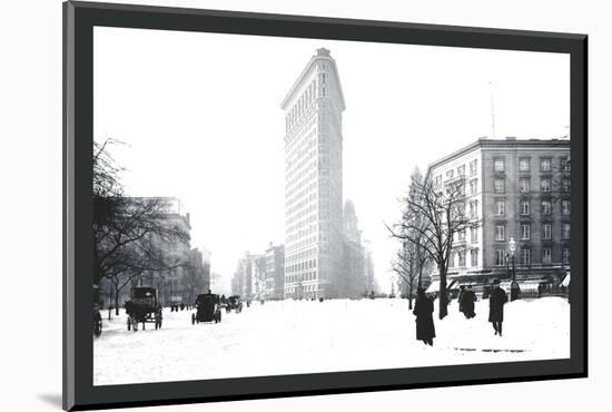 Flatiron Building After Snowstorm-William Henry Jackson-Mounted Photo