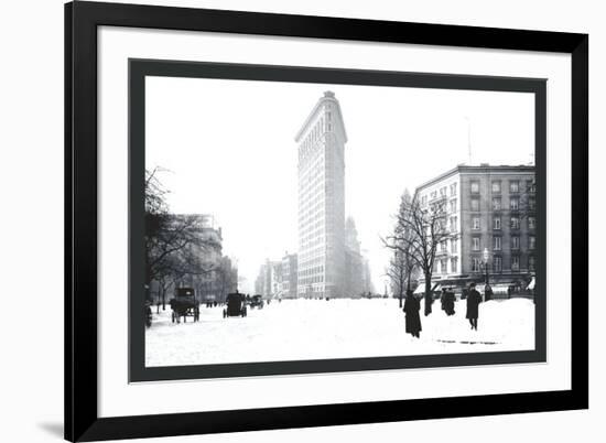 Flatiron Building After Snowstorm-William Henry Jackson-Framed Photo