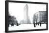 Flatiron Building After Snowstorm-William Henry Jackson-Framed Stretched Canvas