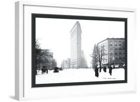 Flatiron Building After Snowstorm-William Henry Jackson-Framed Photo