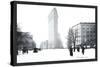 Flatiron Building After Snowstorm-William Henry Jackson-Stretched Canvas