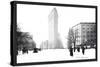 Flatiron Building After Snowstorm-William Henry Jackson-Stretched Canvas