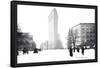 Flatiron Building After Snowstorm-William Henry Jackson-Framed Stretched Canvas