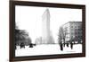 Flatiron Building After Snowstorm-William Henry Jackson-Framed Art Print