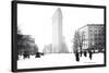 Flatiron Building After Snowstorm-William Henry Jackson-Stretched Canvas