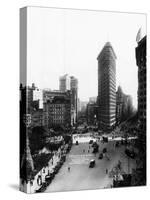 Flatiron Building and Broadway-null-Stretched Canvas