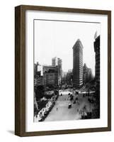 Flatiron Building and Broadway-null-Framed Photographic Print