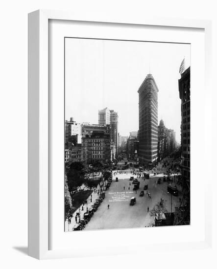 Flatiron Building and Broadway-null-Framed Photographic Print