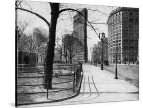 Flatiron Building and Madison Square, New York City, USA, C1930S-Ewing Galloway-Stretched Canvas