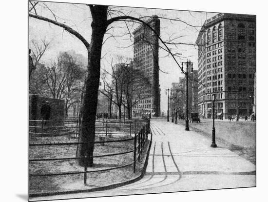 Flatiron Building and Madison Square, New York City, USA, C1930S-Ewing Galloway-Mounted Giclee Print